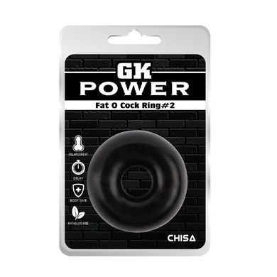 Эрекционное кольцо Chisa Novelties Fat O Cock Ring#2 чёрное - основное фото