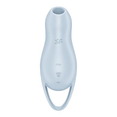 Вакуумний вібратор SatisfyerPocket Pro 1 блакитний 13,9 см - основне фото