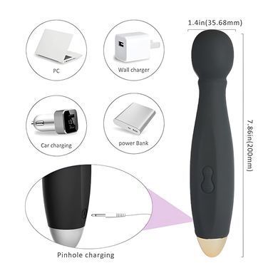 Вибратор-микрофон Amor Vibratissimo Power Want чёрный 19 см - основное фото