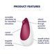Вибратор для клитора Satisfyer Spot On 3 белый с бордовым 9 см - дополнительное фото