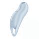 Вакуумний вібратор SatisfyerPocket Pro 1 блакитний 13,9 см - основне фото