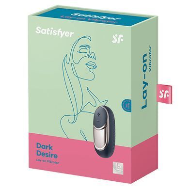 Вібратор Satisfyer Lay-On Dark Desire чорний 9,4 см - основне фото