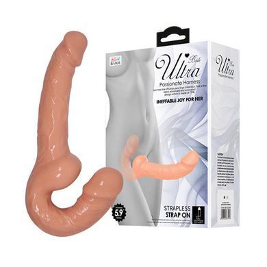 Реалістичний безремінний страпон Lybaile Ultra Strapless Strap On 5.9" тілесний 15,1 см - основне фото