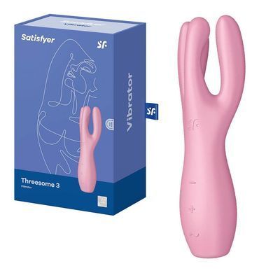 Вибратор Satisfyer Threesome 3 Pink розовый 14 см - основное фото