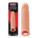Реалістична насадка на пеніс Dream Toys Realstuff Extender With Ball Strap тілесна 17 см - додаткове фото