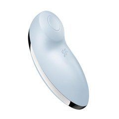 Вібростимулятор‑пульсатор для клітора Satisfyer Tap & Climax 2 блакитний 11 см - основне фото
