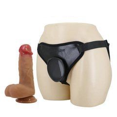 Страпон Lybaile Pretty Love Harness Briefs Fogg тілесний 17,3 см - основне фото