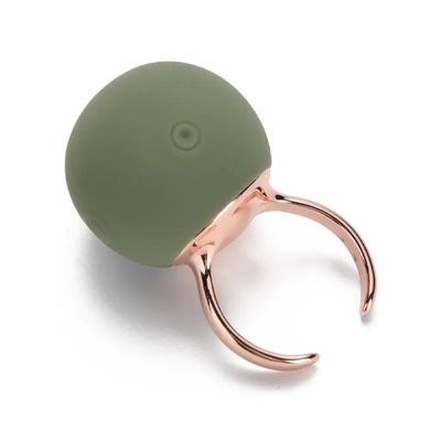 Вібратор-кільце на палець Sweet Em Velvet Lure Ring зелений 4,5 см - основне фото