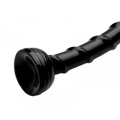 Довгий закручений анальний плаг на присосці Hosed 18 Inch Swirl Thin Anal Snake чорний 48,3 см - основне фото
