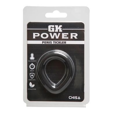 Ерекційне кільце Chisa Novelties GK Power Penis Tickler M чорне - основне фото