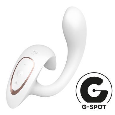 Вагінально-кліторальний вібратор Satisfyer G for Goddess 1 білий 18,5 см - основне фото