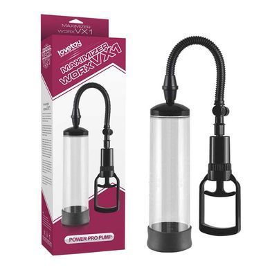 Вакуумная помпа Lovetoy Maximizer Worx VX1 Power Pro Pump прозрачный с чёрным 20,3 см - основное фото