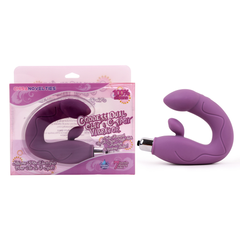 Вібратор для точки G Chisa Goddess Dual Glit G-Spot Vibrator, фіолетовий 25 см - основне фото