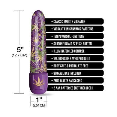 Основна фотографія Класичний вібратор Global Novelties Prints Charming Buzzed 5 Inch Mini Vibe Purple Haze фіолетовий 12,7 см Класичний вібратор Global Novelties Prints Charming Buzzed 5 Inch Mini Vibe Purple Haze фіолетовий 12,7 см - основне фото