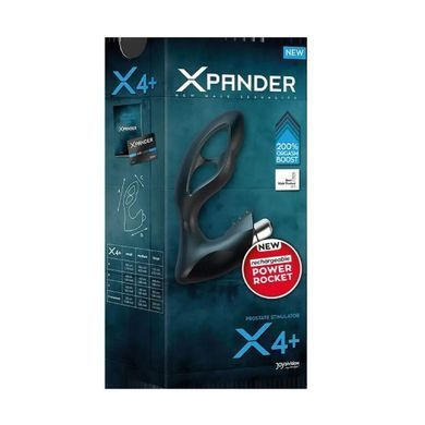 Массажёр простаты с вибрацией Joy Division Xpander X4+ М чёрный 10,5 см - основное фото