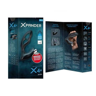 Массажёр простаты с вибрацией Joy Division Xpander X4+ М чёрный 10,5 см - основное фото