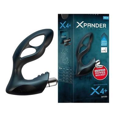 Массажёр простаты с вибрацией Joy Division Xpander X4+ М чёрный 10,5 см - основное фото