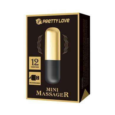 Віброкуля Lybaile Pretty Love Mini Massager золотиста з чорною 6 см - основне фото