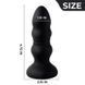 Анальна пробка з вібрацією та пульсацією Boss of Toys Lighting Anal Plug чорна 11,9 см - додаткове фото