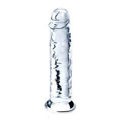 Реалистичный фаллоимитатор на присоске Lovetoy 7 Flawless Clear Dildo RDNI-310052 прозрачный 18 см - основное фото