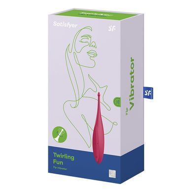 Кліторальний вібратор Satisfyer Twirling Fun червоний 17,5 см - основне фото