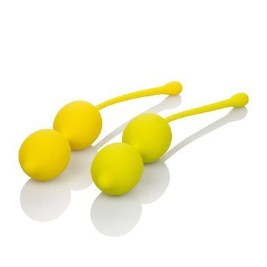 Набор вагинальных шариков California Exotic Novelties Kegel Training Set Lemon жёлтый - основное фото