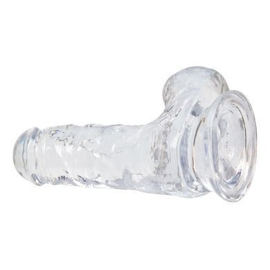 Реалістичний фалоімітатор на присосці Addiction Clear Dildo with Balls 6&Prime; прозорий 15,2 см - основне фото