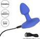 Анальна вібропробка California Exotic Novelties Cheeky Gems Small Rechargeable Vibrating Probe синя з білим каменем 5 см - додаткове фото