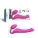 Безремінний страпон з вібрацією Strap-On-Me Vibrating Fuchsia M малиновий 15,2 см - додаткове фото