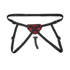 Страпон на ремінцях Sportsheets Saffron Silicone Pegging Kit чорний 12,7 см - основне фото