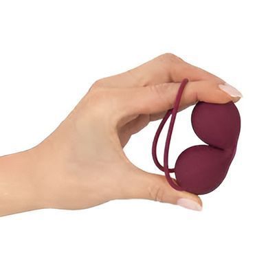 Вагінальні кульки зі зміщеним центром ваги Orion Magic Shiver Love Balls бордові - основне фото