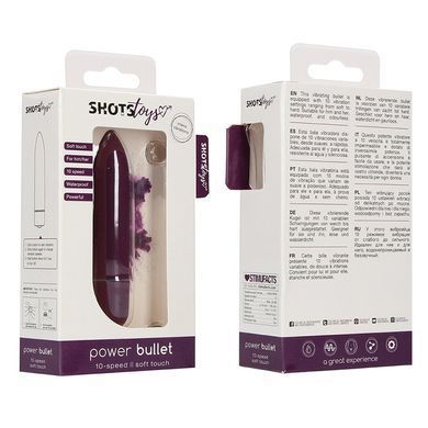 Вибропуля Boss of Toys Power Bullet фиолетовая 8,5 см - основное фото