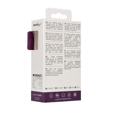 Вибропуля Boss of Toys Power Bullet фиолетовая 8,5 см - основное фото