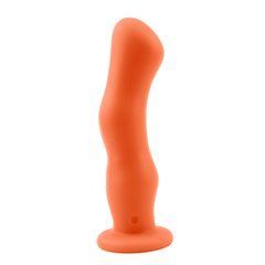 Вібратор для точки G на присосці Chisa Novelties DiDi Curve Burst Vibrator помаранчевий 19 см - основне фото