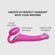Безремінний страпон з вібрацією Strap-On-Me Vibrating Fuchsia XL малиновий 15,7 см - додаткове фото