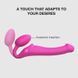 Безремінний страпон з вібрацією Strap-On-Me Vibrating Fuchsia XL малиновий 15,7 см - додаткове фото