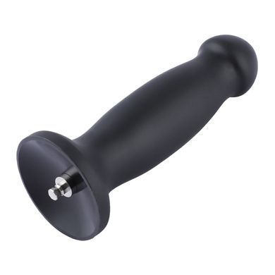 Великий анальний стимулятор для секс-машин Hismith 7.2" Black Silicone Anal Dildo чорний 18,5 см - основне фото