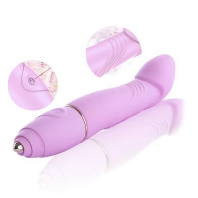 Вібратор для точки G з підігрівом Qianyue Adult Sex Toys VGV-DQ0005 бузковий 19,8 см - основне фото