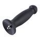 Великий анальний стимулятор для секс-машин Hismith 7.2" Black Silicone Anal Dildo чорний 18,5 см - додаткове фото