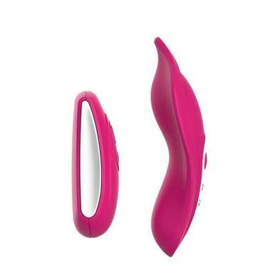Вібратор у трусики Liebe Panty Vibe Rechargeable вишневий 10 см - основне фото