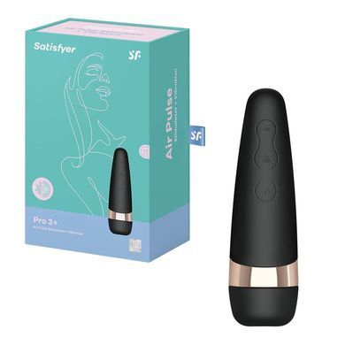Вакуумний вібратор Satisfyer Pro 3 Vibration чорний 14,5 см - основне фото