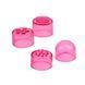 Кліторальний вібратор з насадками Chisa Novelties Hi-Basic The Ultimate Mini Massager рожевий 10 см - додаткове фото