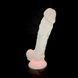 Светящийся в темноте термоактивный фаллоимитатор Silexd Johnny Pink Glow In The Dark розовый 17,6 см - дополнительное фото