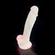 Светящийся в темноте термоактивный фаллоимитатор Silexd Johnny Pink Glow In The Dark розовый 17,6 см - дополнительное фото