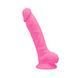 Светящийся в темноте термоактивный фаллоимитатор Silexd Johnny Pink Glow In The Dark розовый 17,6 см - дополнительное фото