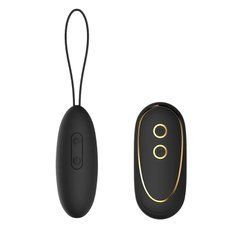 Віброяйце з дистанційним керуванням Dream Toys Elite Elize чорне 15 см - основне фото