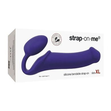 Безремінний страпон Strap-on-me XL фіолетовий 16 см - основне фото