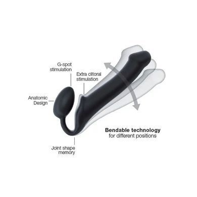 Безремінний страпон Strap-on-me XL фіолетовий 16 см - основне фото