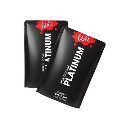 Пробник лубриканта на силіконовій основі Wet Pure Silicone Platinum 3 мл - основне фото
