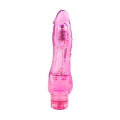 Реалістичний вібратор Chisa Novelties Crystal Jelly Precious рожевий 19,5 см - основне фото